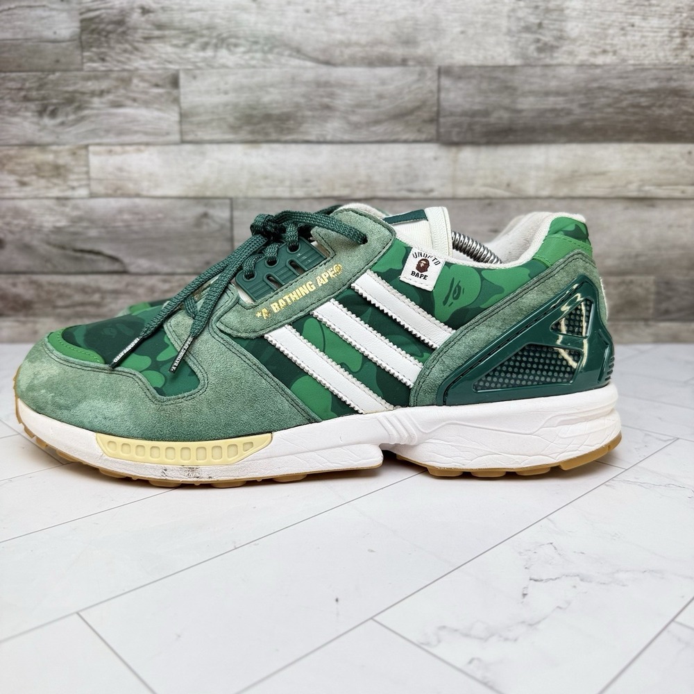 BAPE x Undefeated x Adidas ZX 8000 - Men's Size 11 - FY8851 - Picture 3 of 12